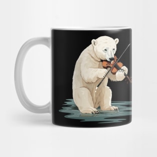 Polar Bear Playing Violin Mug